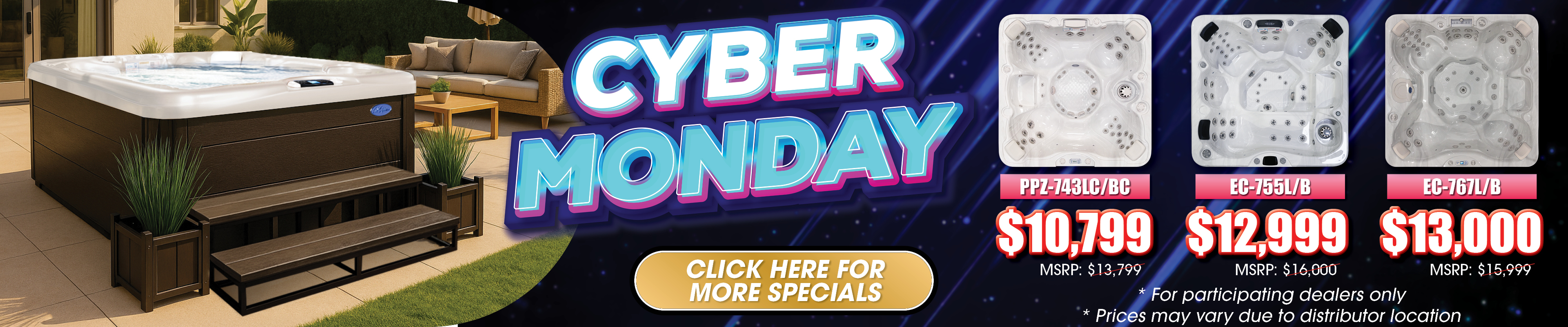 Calspas hot tub being used in a family setting - Cumberland