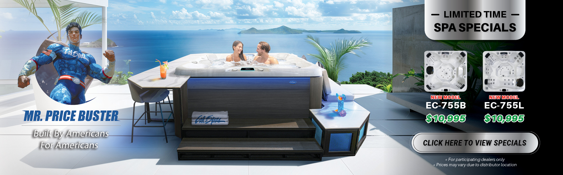 Calspas hot tub being used in a family setting - Cumberland